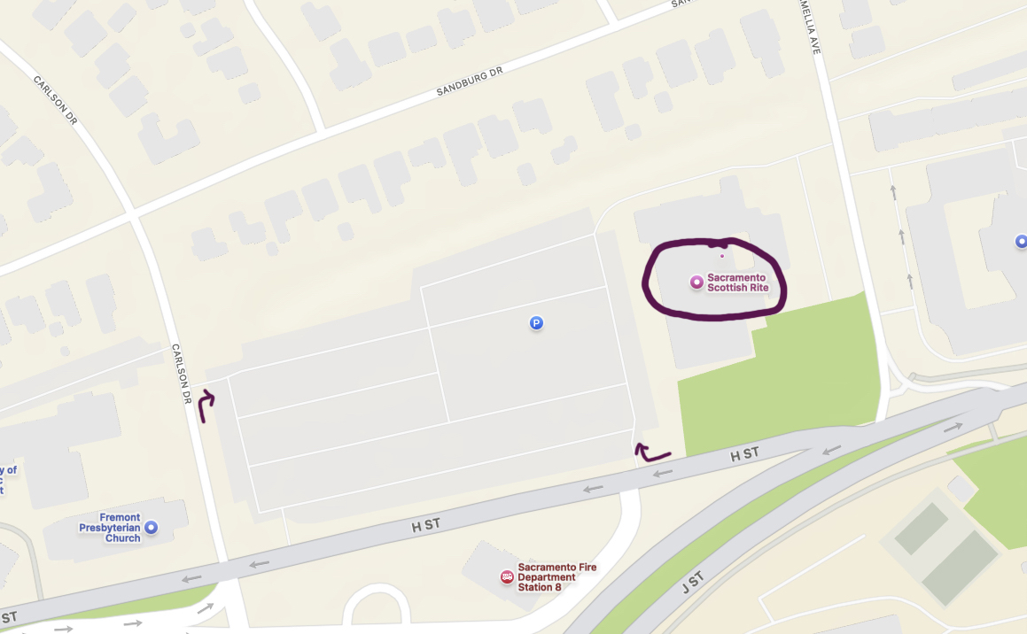 Scottish Rite Masonic Center map